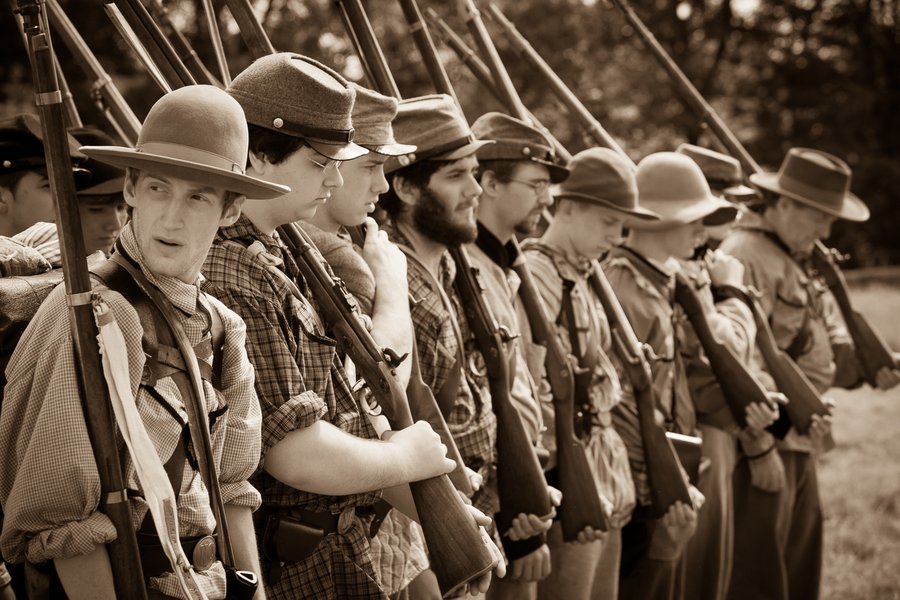 Civil War Re-Enactment image