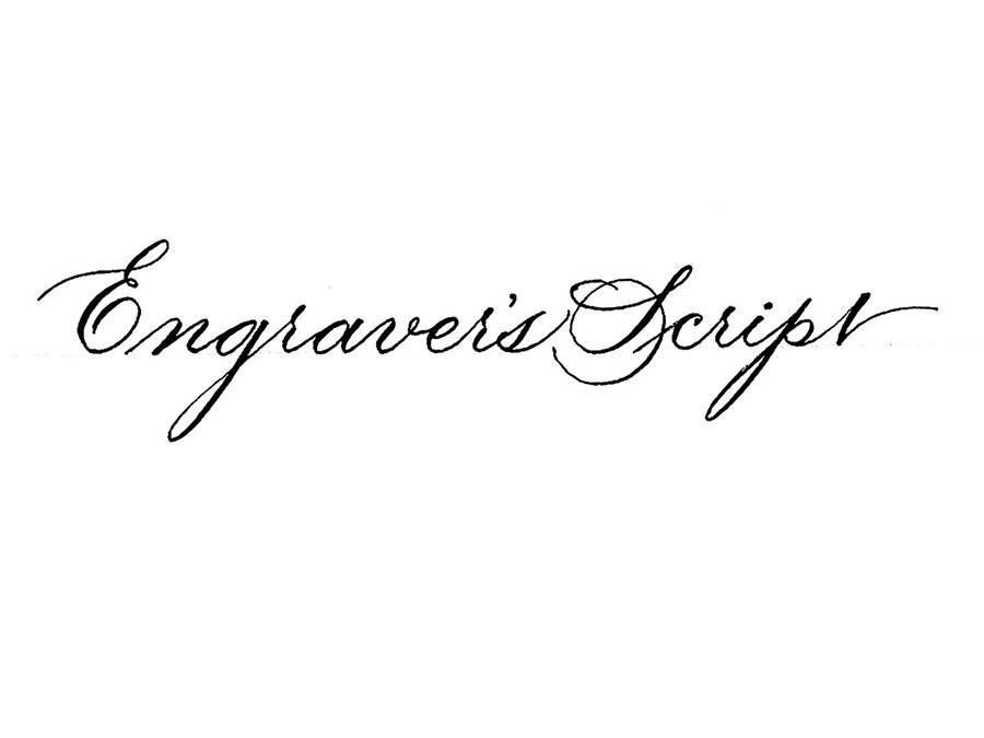 Calligraphy: Engraver’s Script image